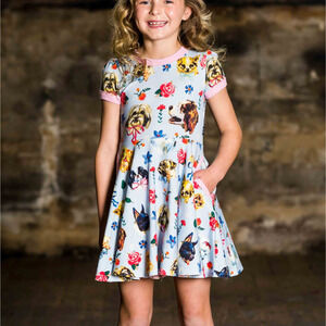 $23 ADD ON rock your kid dog print dress hanna andersson alice + ames mini boden